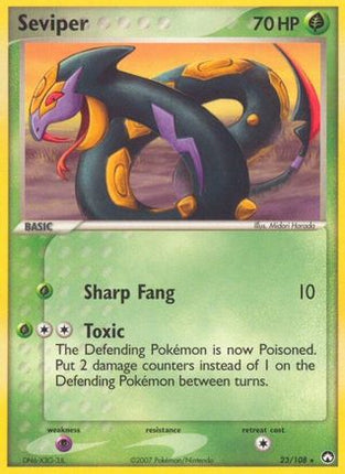 Seviper/108  - Reverse Holofoil Power Keepers - Rare