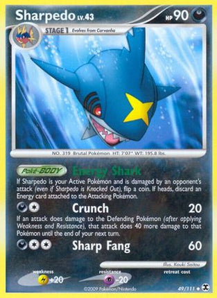 Sharpedo 049/111  Rising Rivals - Uncommon