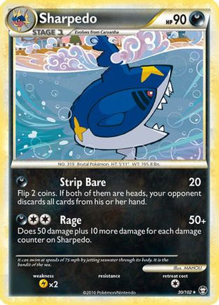 Sharpedo/102  Triumphant - Rare