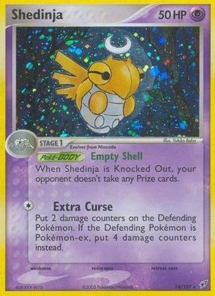 Shedinja 014  - Reverse Holofoil Deoxys - Holo Rare