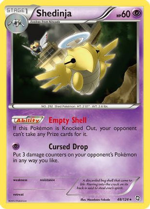 Shedinja 048/124  - Reverse Holofoil Dragons Exalted - Rare
