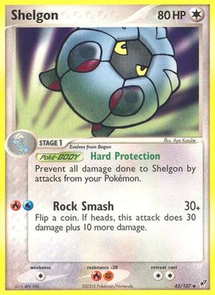 Shelgon/107  - Reverse Holofoil Deoxys - Uncommon