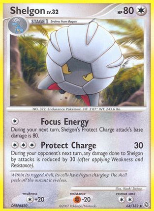 Shelgon/132  - Reverse Holofoil Secret Wonders - Uncommon