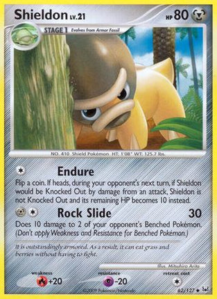 Shieldon 062/127  - Reverse Holofoil Platinum - Uncommon