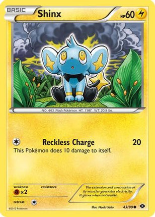 Shinx (43) 043/99  - Reverse Holofoil Next Destinies - Common