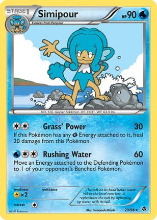 Simipour/98  - Reverse Holofoil Emerging Powers - Rare