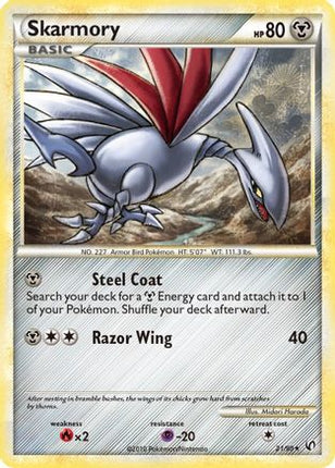 Skarmory/90  - Reverse Holofoil Undaunted - Rare