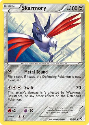 Skarmory (96)/149  - Reverse Holofoil Boundaries Crossed - Uncommon