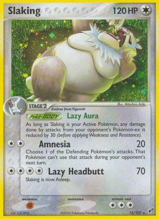Slaking 015  Deoxys - Holo Rare