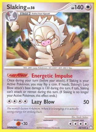 Slaking/123  - Reverse Holofoil Mysterious Treasures - Rare