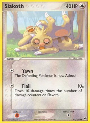 Slakoth 073/107  - Reverse Holofoil Deoxys - Common