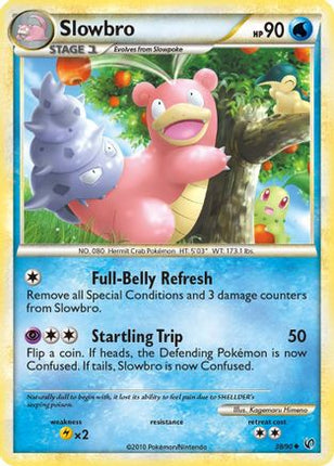 Slowbro 038/90  - Reverse Holofoil Undaunted - Uncommon