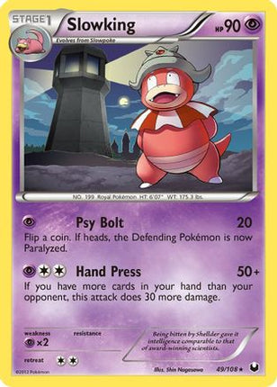 Slowking/108  - Reverse Holofoil Dark Explorers - Rare