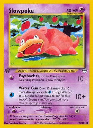 Slowpoke 073/111  - Unlimited Neo Genesis - Common