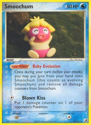 Smoochum 031  - Reverse Holofoil Unseen Forces - Rare