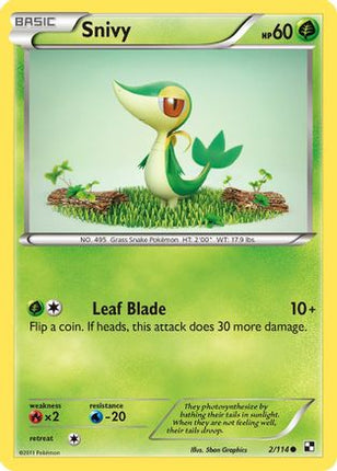Snivy (2)/114  Black and White - Common