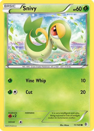 Snivy/149  - Reverse Holofoil Boundaries Crossed - Common