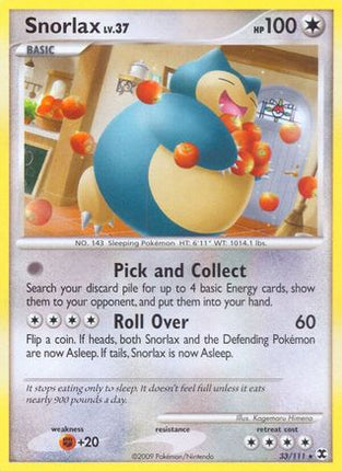 Snorlax (33) 033/111  Rising Rivals - Rare