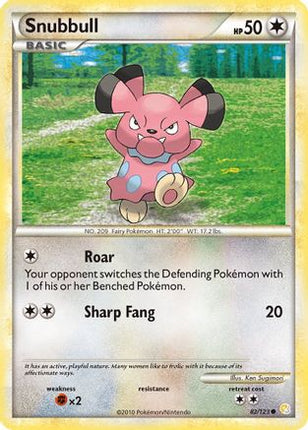 Snubbull 082/123  HeartGold SoulSilver - Common