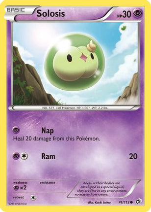 Solosis (74)/113  - Reverse Holofoil Legendary Treasures - Common