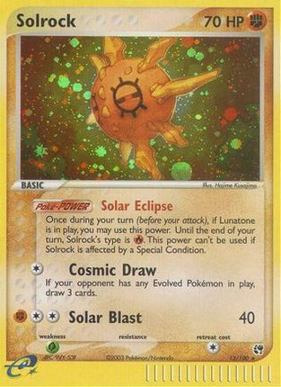 Solrock 013  - Reverse Holofoil Sandstorm - Holo Rare