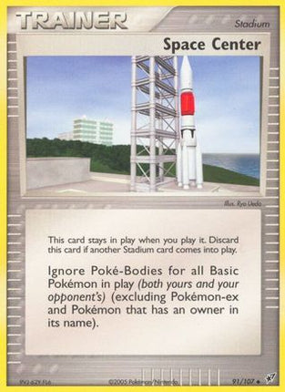 Space Center 091  - Reverse Holofoil Deoxys - Uncommon