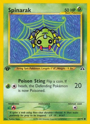 Spinarak 064/75  - Unlimited Neo Discovery - Common