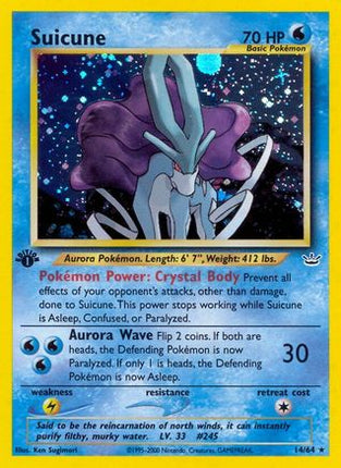 Suicune (14) 014  - Unlimited Holofoil Neo Revelation - Holo Rare