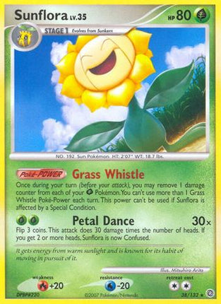 Sunflora/132  - Reverse Holofoil Secret Wonders - Rare
