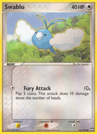 Swablu/108  - Reverse Holofoil Power Keepers - Common