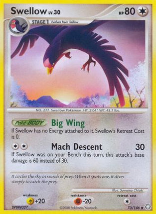 Swellow/146  Legends Awakened - Uncommon