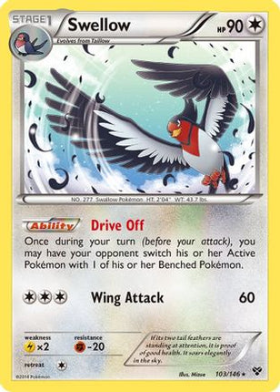 Swellow/146  - Reverse Holofoil XY Base Set - Rare