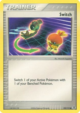 Switch 102/112  - Reverse Holofoil FireRed & LeafGreen - Common