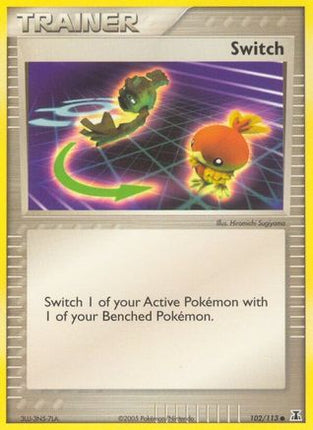 Switch 102/113  - Reverse Holofoil Delta Species - Common