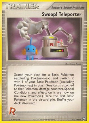 Swoop! Teleporter 092  - Reverse Holofoil Team Rocket Returns - Uncommon