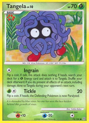 Tangela/100  - Reverse Holofoil Stormfront - Common