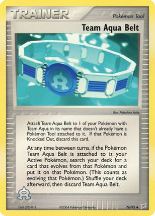 Team Aqua Belt/95  - Reverse Holofoil Team Magma vs Team Aqua - Uncommon