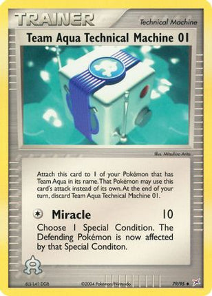 Team Aqua Technical Machine 01/95  Team Magma vs Team Aqua - Uncommon