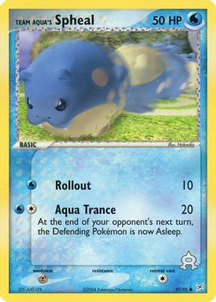 Team Aqua's Spheal 057/95  Team Magma vs Team Aqua - Common
