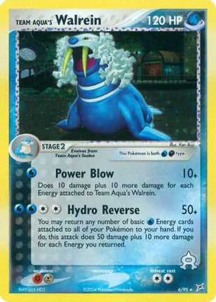 Team Aqua's Walrein 006/95  - Holofoil Team Magma vs Team Aqua - Holo Rare