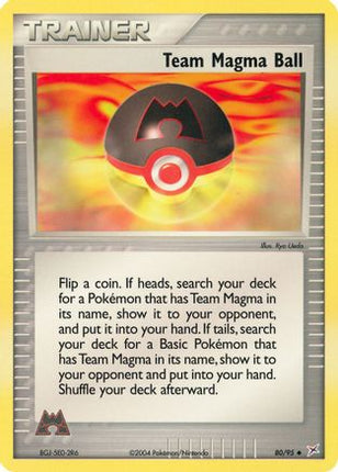 Team Magma Ball/95  Team Magma vs Team Aqua - Uncommon