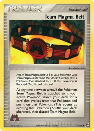Team Magma Belt/95  Team Magma vs Team Aqua - Uncommon