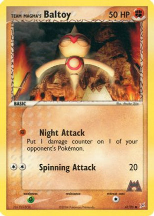Team Magma's Baltoy - 61/95/95  Team Magma vs Team Aqua - Common