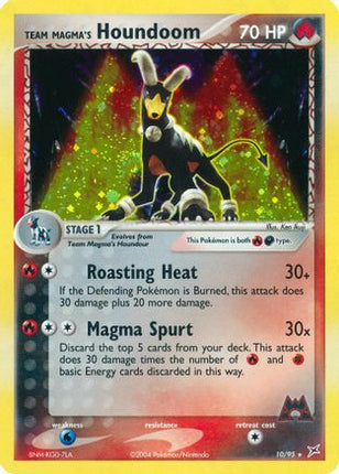 Team Magma's Houndoom 010/95  - Reverse Holofoil Team Magma vs Team Aqua - Holo Rare