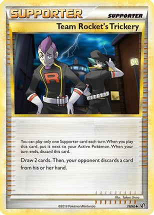 Team Rocket's Trickery 078/90  - Reverse Holofoil Undaunted - Uncommon