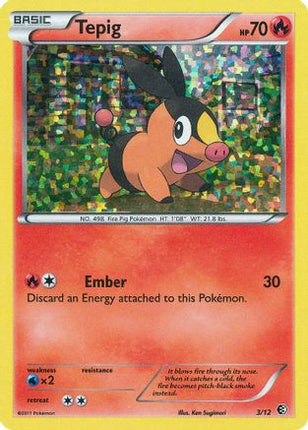 Tepig - 3/12/012  - Holofoil McDonalds Promos 2011 - Promo
