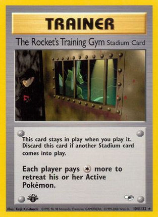 The Rocket's Training Gym 104/132  - Unlimited Gym Heroes - Rare