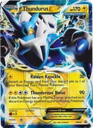 Thundurus EX (Team Plasma) BW81/101  - Holofoil Black and White Promos - Promo