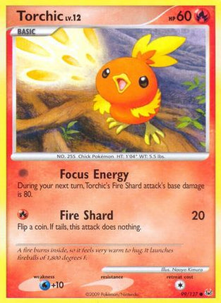 Torchic 099/127  - Reverse Holofoil Platinum - Common