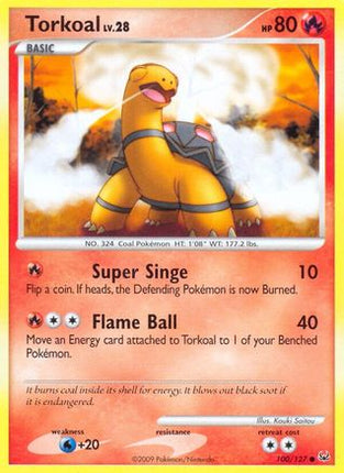 Torkoal/127  - Reverse Holofoil Platinum - Common